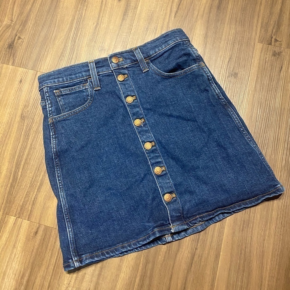 Madewell Denim Button Skirt